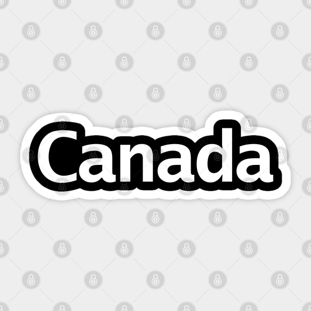 Canada Minimal Typography White Text Sticker by ellenhenryart